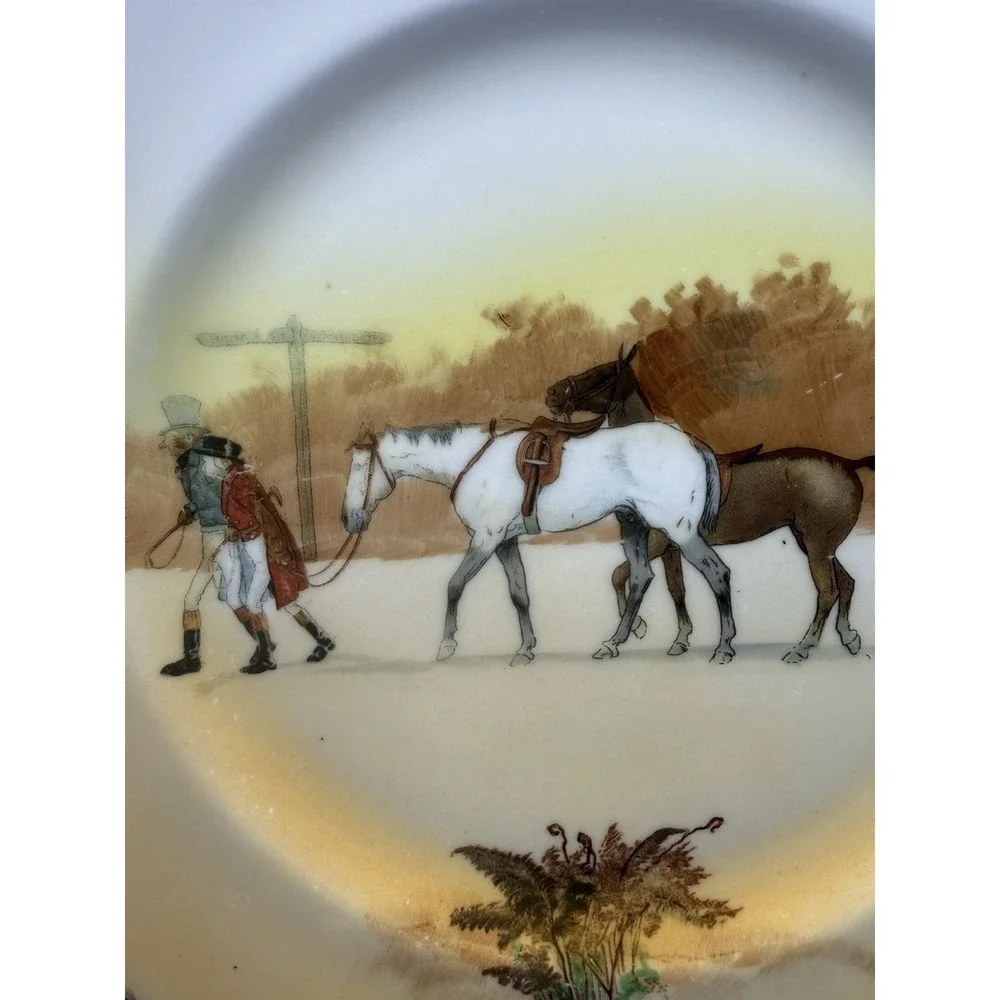 Vintage‎ Royal Doulton Made in England Hunting Scene (John Peel) Salad Plate